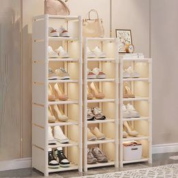 Zapatero multicapa para organizar la esquina de la pared, ahorro de espacio, estante para zapatos DIY, armario ajustable para zapatos, puerta de entrada, organizador de baño 240223