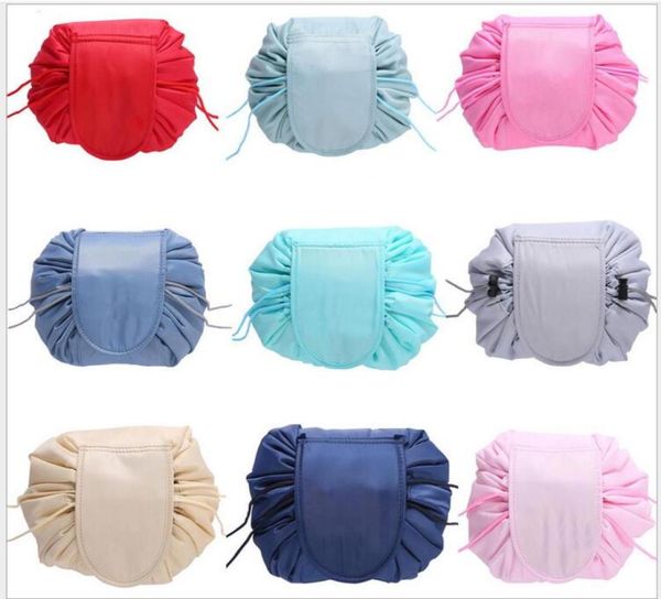 Multi organisateurs cordon sac cosmétique voyage maquillage cordon sac de rangement faisceau pochette magique trousse de toilette boîte sac de lavage 10 pièces lot5013509