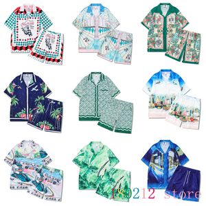 Multi-settere strand in Hawaii-stijl voor mannen en vrouwen casual hiphop shirts en shorts perfect voor vakanties aan zee en zomervibes-2024 collectie