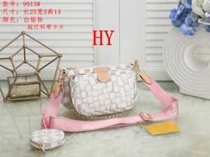 Multi Pochette Luxurys Designer Sacs Femmes Épaule Bandoulière Sac Haute Qualité 3 Pièces Sacs À Main Mode Véritable Chaîne En Cuir Flap Bourse Portefeuille Sacs Fourre-Tout Pour Femme