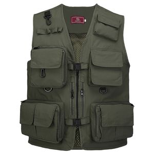 Gilets de pêche multi-poches à séchage rapide, vestes en maille d'extérieur respirantes, randonnée, sport, hommes 210923