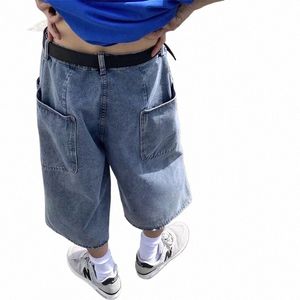 Cargobroeken met meerdere zakken Zomer Korte jeans Rijbroeken Hiphop Street chic Baggy denim shorts Casual wijde pijpen Capribroek 5XL-M V1In#