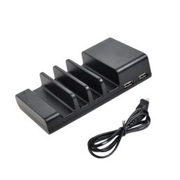Multi Port USB Telefoonladerhouder Snel opladen 4 Ports Station Dock Stand Hub Base voor telefoon/tafels/Watch/Power Bank Charger