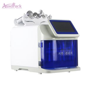 Multi sonda H2O2 hidrodermoabrasión por agua peeling ultrasónico V forma de cara rodillo microcorriente bio martillo frío y cálido