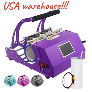 local warehouse all in one Tumbler Press Heat Press Transfer Machine Sublimation DIY for 20oz 30oz Skinny straight tumblers 110V Thermal Transfers Machines