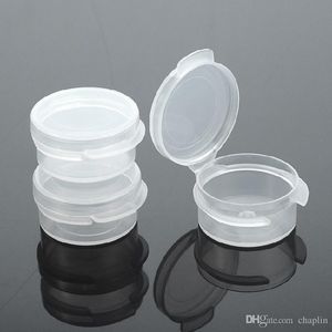 Pots ronds transparents en PP 5G avec couvercles pour baumes à lèvres, crèmes, maquillage, cosmétiques, échantillons, pommades et autres produits de beauté