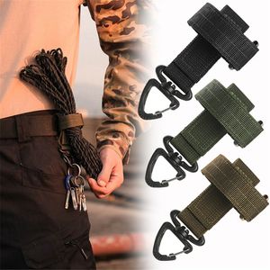 Crochet de gant multi-usages ventilateur militaire extérieur tactique s boucle de stockage de corde d'escalade ajuster la suspension de Camping