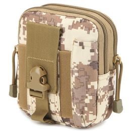 Multifunctionele poly-gereedschapshouder EDC Pouch Camo Bag Militair nylon utility tactisch taille pack camping Hiking281Z