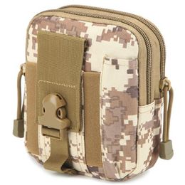 Multi-Purpose Poly Tool Holder EDC Pouch Camo Bag Military Nylon Utility Tactical Waist Pack Camping Hiking301h