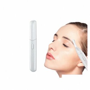 Multifunctionele USB-wenkbrauwtrimmer Oplaadbare make-up Schoonheid Painl Haarscheerapparaat Draagbaar gezichtshaar Scheermesjes - Aanpassen s3yq #