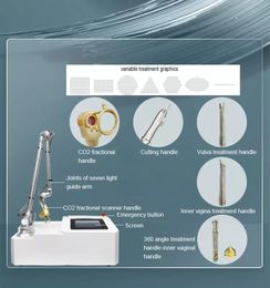 Tubo de RF múltiple Láser de Co2 fraccional para eliminación de cicatrices Rejuvenecimiento de la piel Máquina láser de carbono y dispositivo de salón de belleza para apretar vaginal para mujeres