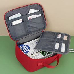 Sac de rangement en tissu oxford multi-role Pack médical de grande capacité Portable de médecine de voyage extérieur
