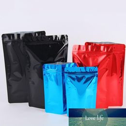 Multi-maten kleurrijke glanzende laminering aluminiumfolie staande koffie thee pakket tas plastic hersalable voedsel verpakking tribune pouch