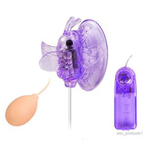 Multi speed Vlinder vibrator Clitoris Vacuüm Sucker Pomp Clitoris Stimulator Vagina Pomp Vibrerende Clit Massager Orale Seksspeeltje voor Vrouwen