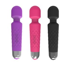 Multi-Vitesse Mini AV Vibromasseur Sex Toys, USB Rechargeable 20 Fréquence G-Spot Vibromasseur Baguette Magique Masseur Produits de Sexe pour Femme