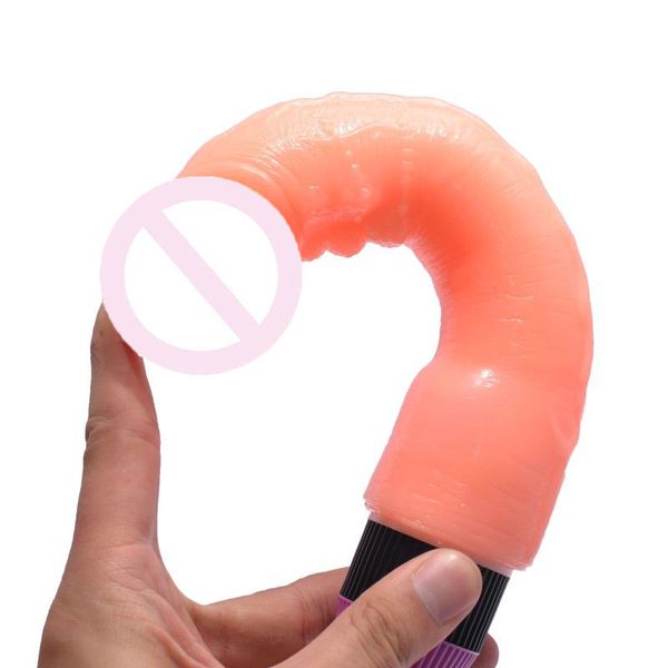 Jouets sexy de vibrateur de gode de silicone réaliste de vitesse multi pour le massage de corps de femme Stimulation clitoridienne poussant