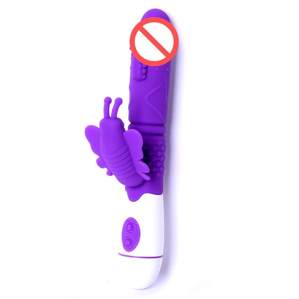 Vibromasseur multi-vitesses pour femmes, Massage du Clitoris, lapin, en Silicone, doux, étanche, point G, Anal