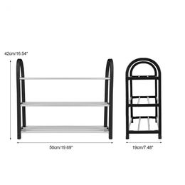 Organisateur de rack à chaussures à plusieurs étages 3/4 couches Rack de support étagères solides Salles de chaussures modernes Livrage multifonctionnel Rangement de chambre à coucher