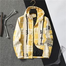 Multi -stijl klassieke geruite herenkap jas Designer Jacket Men Mode Casual Wind Breaker Spring Summer Coat