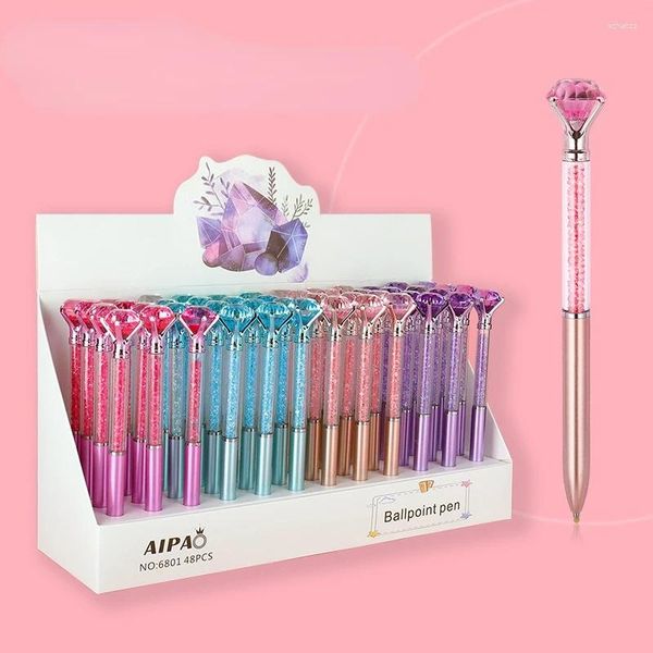 Perle ronde à plusieurs styles stylo luxe Kawaii Animal Series Ink School Office Stationery Metal Gift 0,7 M Ballpoint