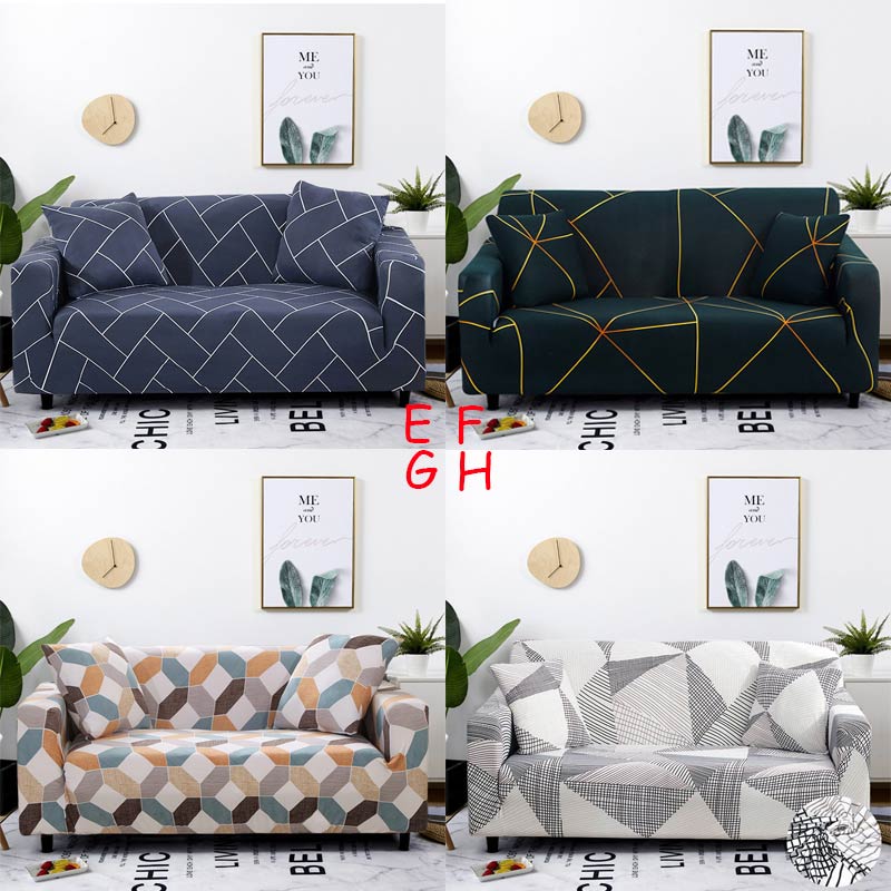 Multi-Style Sofa Covers Set Printing Elastische Corner Couch Cover voor Woonkamer Home Decor Monteer Slipcover