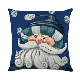 Estilos de almohada de Navidad de m￺ltiples estilos decoraci￳n del hogar Santas Santas Snowmmas Tree Tree Cushion Cushion Cushion Cushion Protector Cover
