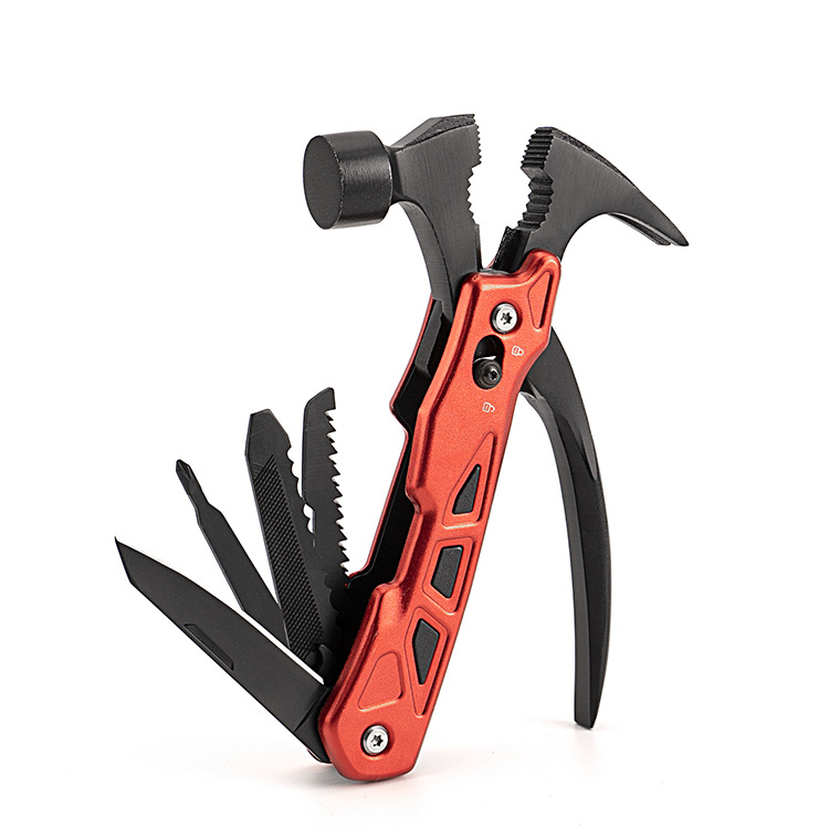 Multi tool Survival Kit Stainless Steel Portable Hammer Plier Hunting Accessories for Camping, Hiking, Emergency and Outdoor Multi Knife Survival Gear