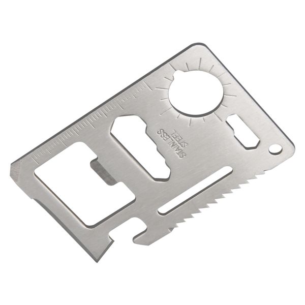 Multi herramientas 11 en 1 multifunción tarjeta de crédito cuchillo portátil al aire libre caza supervivencia Camping cuchillo de bolsillo