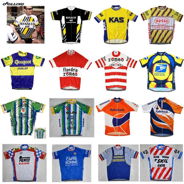 Multi Types rétro n'importe quel choix nouvelle équipe cyclisme maillot personnalisé route montagne course haut OROLLING CLASSIQUE H1020