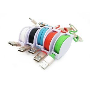 Multi USB-oplader Kabels Intrekbare Universele 3 in 1 Multiple Opladen Koordadapter / Android / Type C voor Samsung Huawei