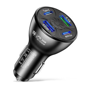 Chargeur de voiture universel multi-ports USB, Charge rapide PD, adaptateur de téléphone et de voiture pour iPhone 14 Pro Max