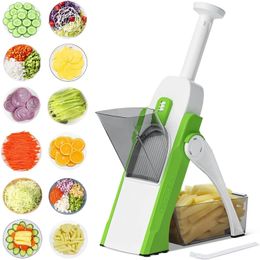 Multi végétal Hopper Potato Slicer Food Cutter Cutter Carrot Raste Frises Frises Onion Régireurs Fromage Graters Tool Kitchen Tool 240408