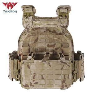 Multicam arid camo tactisch vest yakeda militair 1000D nylon quick release laser snijmend modulair vest multicam lichtgewicht vest 240408