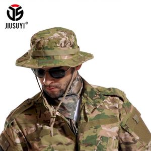 Multicam tactique Airsoft Sniper Camouflage seau Boonie chapeaux népalais casquette SWAT armée Panama militaire accessoires été hommes