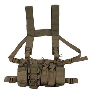 Multicam Tactical Ammo Chest Rig Verwijderbare Hunting Airsoft Paintball Gear Vest Met AK 47/74 Magazine Pouch 201214