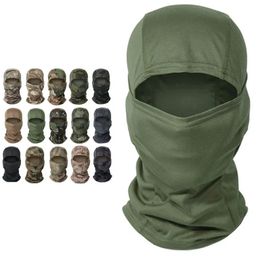 Multicam Tactique Balaclava Militaire Masque Complet Bouclier Couverture Cyclisme Armée Airsoft Chasse Chapeau Camouflage Écharpe 240312