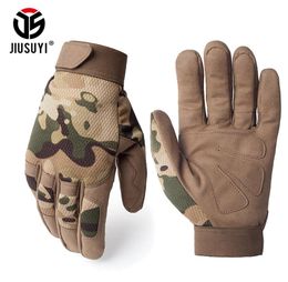 Gants tactiques Multicam Antiskid Army Military Bicycle Airsoft Motocycel Shoot Paintball Work Gear Camo Full Finger Gants Hommes LJ6533320
