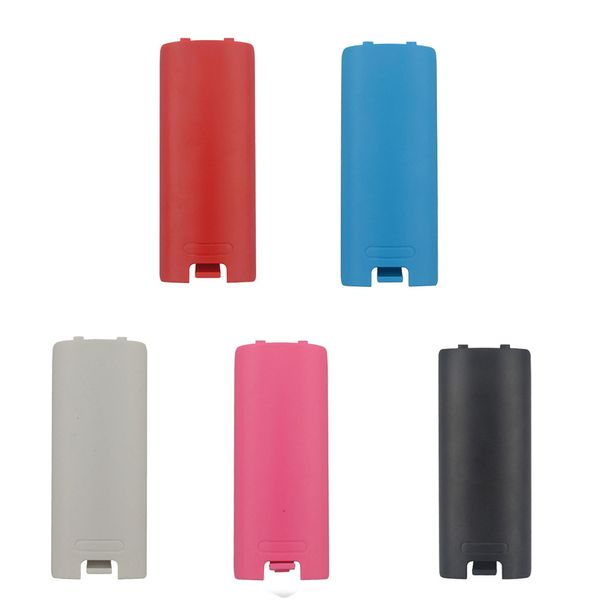 Coque de batterie multicolore 5 couleurs Coque de porte arrière Couvercle pour télécommande Wii DHL FEDEX EMS LIVRAISON GRATUITE