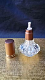 Accessoires de bongs en verre de lampe à alcool multicolore, Pipes à fumer en verre colorées mini-tuyaux à main multi-couleurs Meilleure pipe en verre à la cuillère