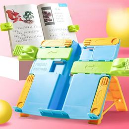 Multicolor Book Stand Holder Portable Foldable Bookend Bookstand Reading Support for Student Children Writing Bracket Office Use