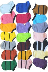 Chaussettes de couleur multicolore Autre textile de maison sans étiquettes en carton Sport Pom-pom girls Noir rose Chaussette courte Filles Femmes Coton 3620054