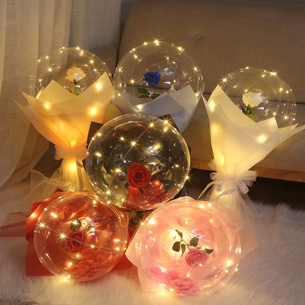 Ballons LED multicolores de couleur, éclairage fantaisie, boule Bobo, support de ballon de mariage, décorations de fond, ballon lumineux, mariage, soirée, cadeau pour ami, crestech
