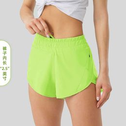 Veelkleurige los ademende snelle drogende sport shorts dames ondergoed pocket yoga broek rok loopt fitness broek gym kleding aritzia 1152ess