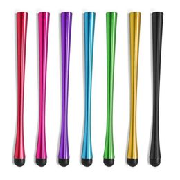 Mini stylet écran multicolore stylos tactiles Style de taille stylo capacitif universel pour PC téléphone portable tablettes crayon accessoires