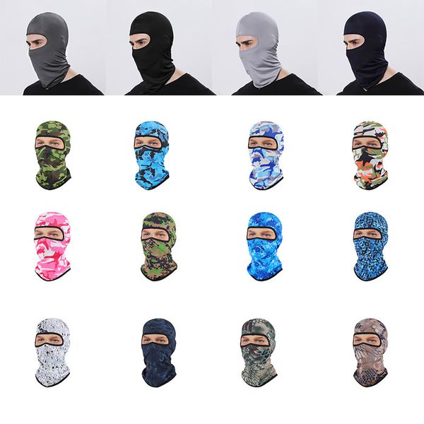 Masque Ninja multicolore automne hiver polyester soie glacée cagoule masque de ski masques de cyclisme moto casque de ski léger cache-cou guêtre noir anti-poussière