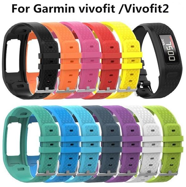 Bracelet de rechange multicolore en Silicone, taille S/L, pour Garmin Vivofit 1/2, Garmin vivofit1 Vivofit2