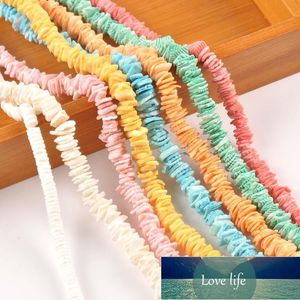 Chaîne de coquillages multicolores, perles artisanales pour la fabrication de bracelets et de bijoux, décoration de la maison, cp2433