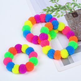 Multicolor Soft Bayberry Ball Decompression Fidget Toys Bracelet Nieuwheid Squishy Sensory Stress Relief Antistress Toy Birthday Party Gift 1109