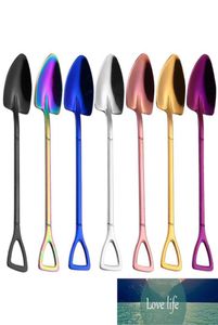 Spoon multicolore fourche de fourche de forme glacée Spoonfork Coffee Ice Cream Tools Accessoires 847029