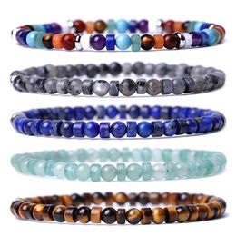 Multicolor Stone White Pine Lapis Lazuli Amethist Bracelet Yoga Zeven-Pulse Bracelet Popular Jewelry